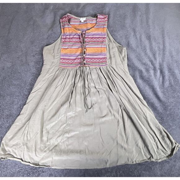 Umgee Dresses & Skirts - Umgee Aztec Print Boho Dress Size Large Sleeveless Breezy Sommer Festival